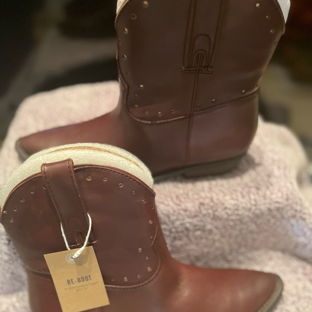 Lucky Brand Burgundy Leather Boots
